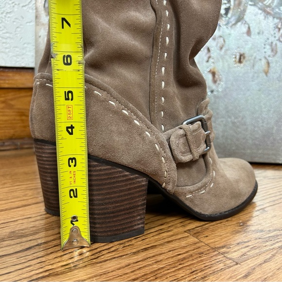 Splendid | Suede Buckle Tall Heeled Boots - Picture 12 of 12